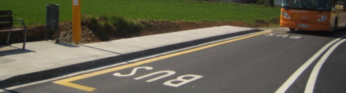 Criteris tècnics per l’adequació de les parades de bus a les carreteres locals Criteris tècnics per l’adequació de les parades de bus a les carreteres locals